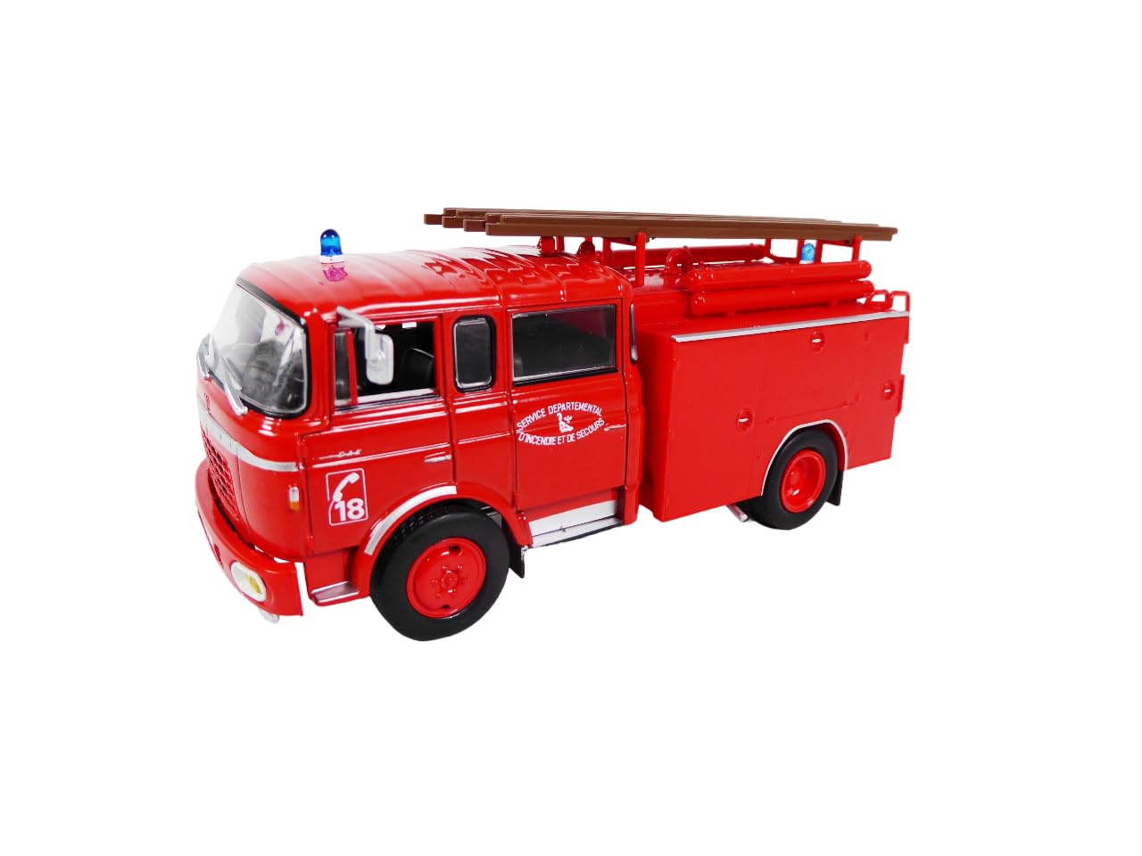 OPO 10 Camion Pompier 1:43 – Berliet GBC Citerne Gazelle, Collection Métal, Blister Transport (sans Boîte)
