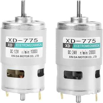 Amazon.com: XD-775 12V/24V Brush Dc Motor High Speed High Low