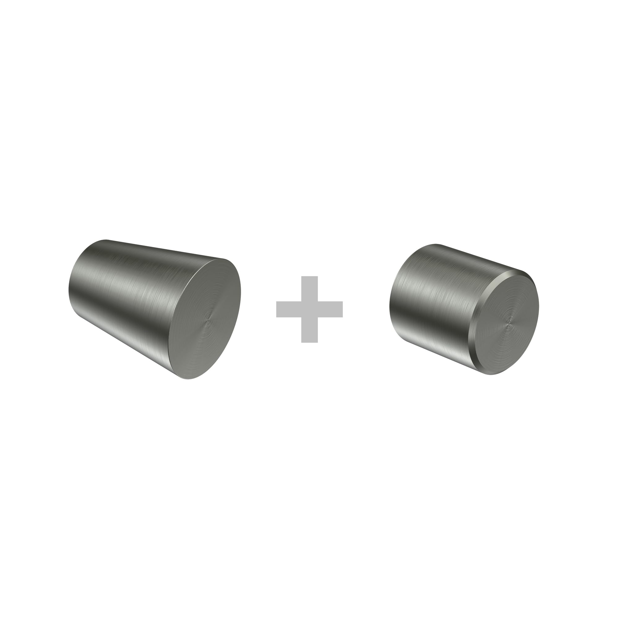 INTERDECO Innenlaufstange 20 mm 3-läufig Edelstahl-Optik 400 cm