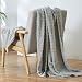 Simple&Opulence Luxury Microfiber Super Soft Throw Blanket with Stereoscopic Grid Design  (Grey, 50" x 70")