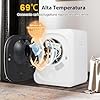 COSTWAY 800W Asciugatrice Portatile, Asciugatrice Compatta con 5 Modalità di Asciugatura, Tamburo in Acciaio Inox, Capacità 5 kg, Ideale per Casa Appartamento, 48x40x56 cm (Stile 2)