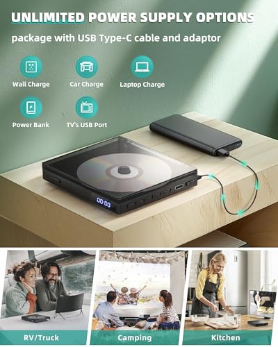 Image of Mini DVD Player for Smart TV, Region Free DVD Player with HDMI 1080P