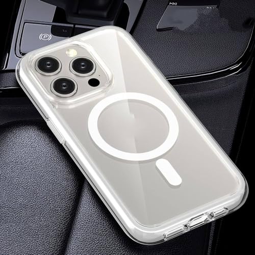 Coque magnétique iPhone 15 Pro Max antichoc avec technologie airbag de protection invisible
