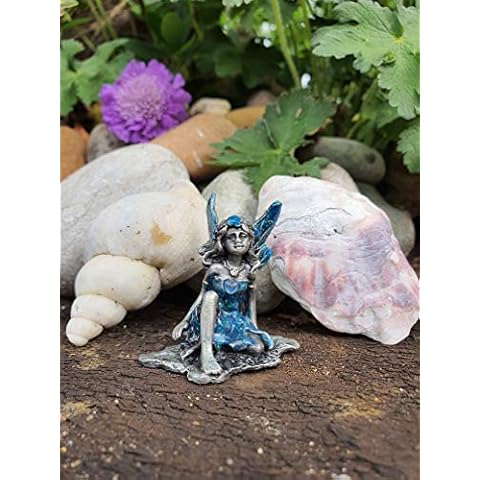 The Waterfall Collection Pewter Birthstone Fairy Figurine + Month March Birthday Cover