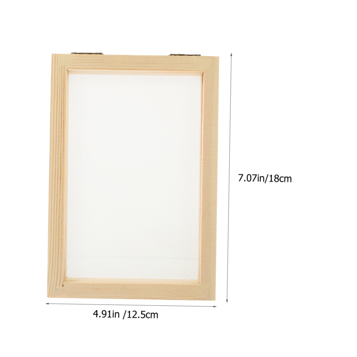 STOBOK Pine Wood Paper Making Frame Kit 7X5 Inch Wooden Mould and Deckle for DIY Handmade Paper Craft Projects and Wood Frame Arts - Image 3