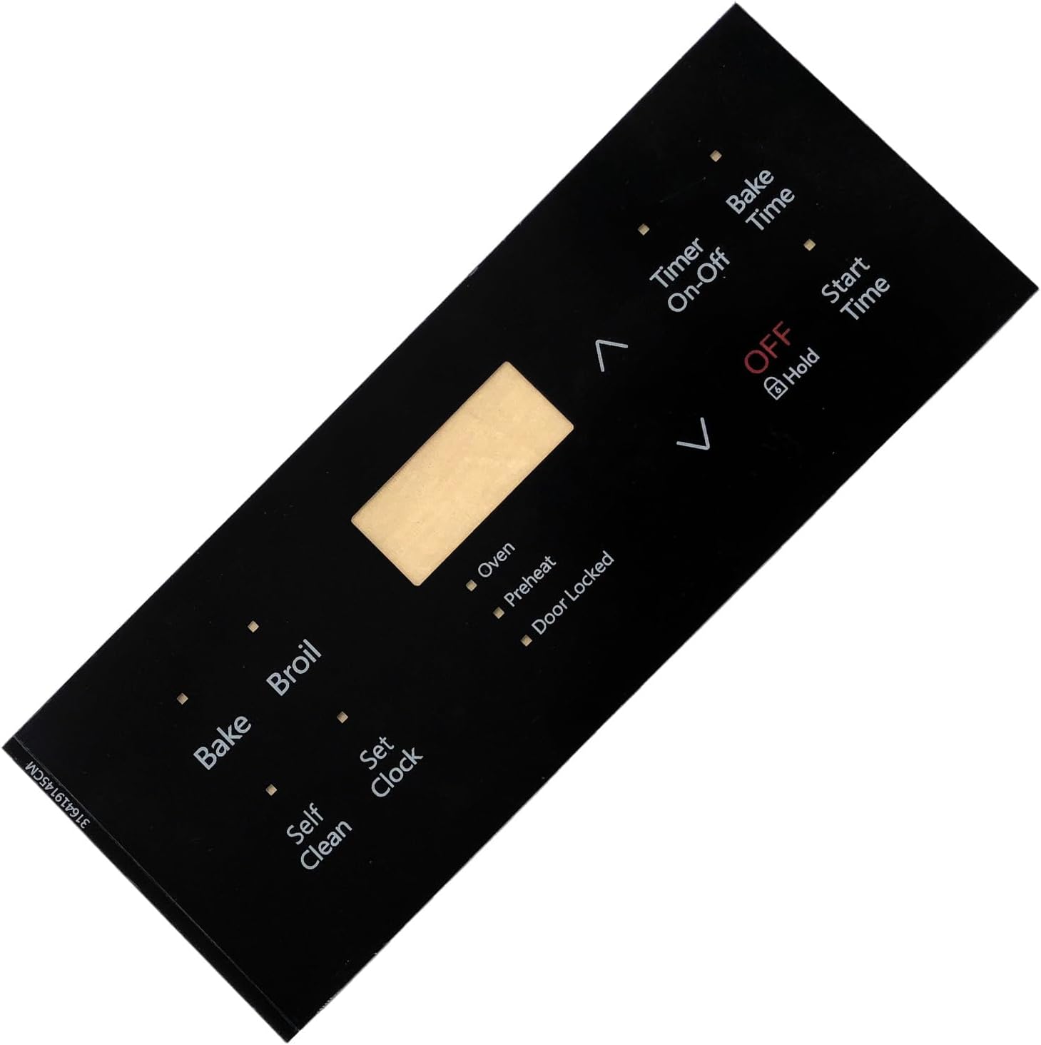 Replacement 316419145, Oven Control Overlay for Frigidaire,AP6248313, PS12114511,4582995 Range 10 Button Clock Overlay