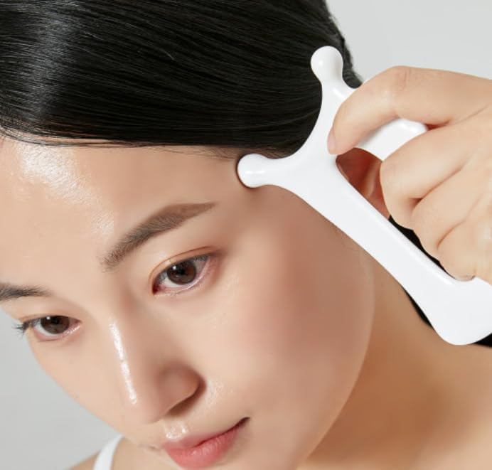 ROYROSA® 로이로사괄사 K-Beauty, 100% Ceramic Guasha, Facial and Body Acupuncture Therapy, Reduce Fine Lines and Wrinkles, Made in South Korea Guasha_Mini - Image 7