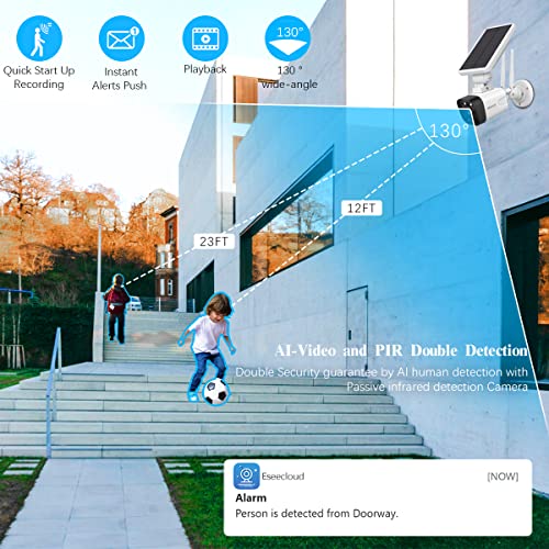 Oossxx (Wire-Free Solar Powered ) 2-Way Audio Dual Antennas Outdoor Security Wireless Camera System 2K 4.0Mp Solar Powered Wireless Camera With Rechargeable Battery, 4 Outdoor Wifi Security Cameras #TOP7