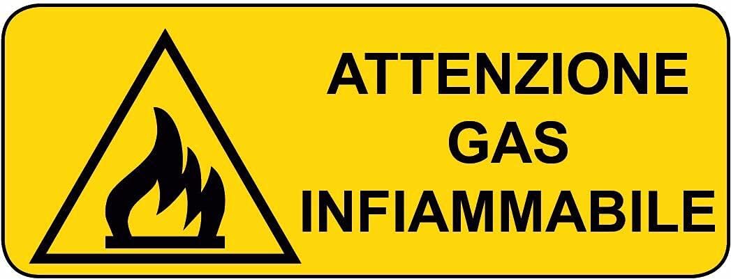 Cartello Segnaletico Pericolo Gas Infiammabile - Adesivo O Pannello | Resistente Agli Agenti Atmosferici - Foto 12