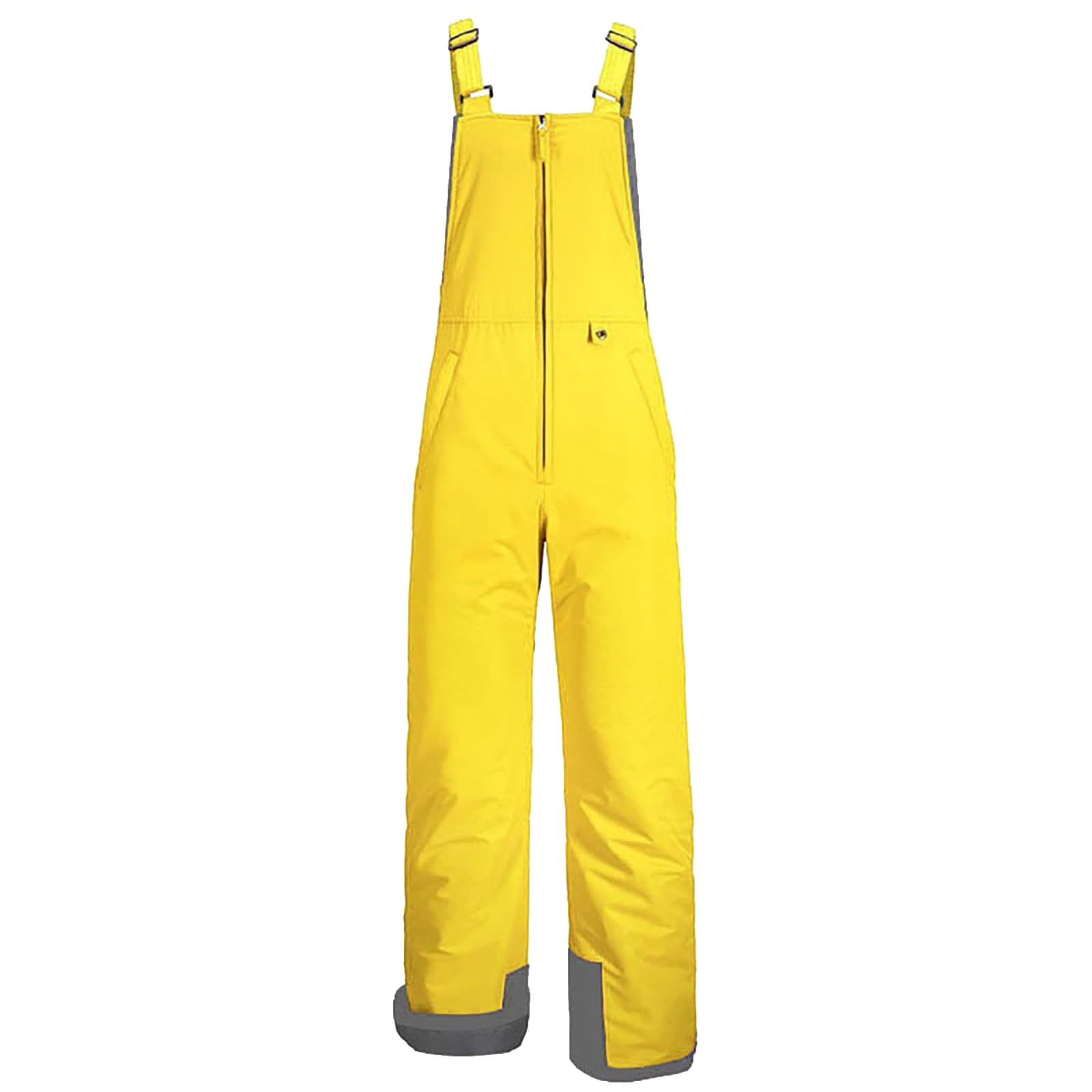 Salopette de ski imperméable pour filles et garçons - Salopette de ski chaude et coupe-vent - Bretelles réglables - Jambe droite - Fermeture éclair - Pantalon de ski en plein air