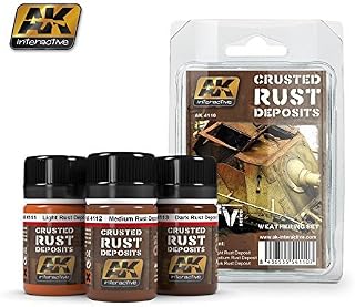 Crusted Rust Deposits Weathering Enamel Set AK Interactive by AK Interactive