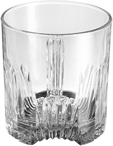 Bormioli Rocco Selecta Collection Whiskey Gift Set – Sophisticated Etched 33.75oz Decanter & 6 9.5oz Glass Tumblers With Starburst Detailing – For Whiskey, Bourbon, Scotch & Liquor