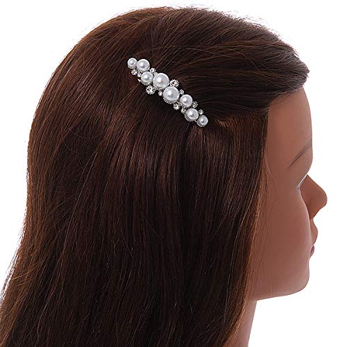 Pasador para el pelo con perlas ideal para bodas y citas 3