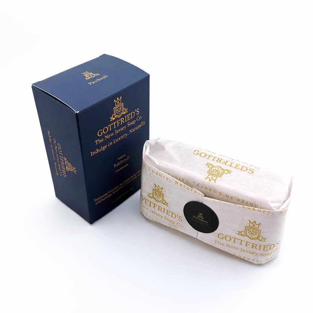 Gottfried's | Patchouli luxury soap. VANGUARD Genre. 150 grams, woody aroma of pungent patchouli leaves, handcrafted soap (3 Pack)