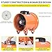 Utility Blower Fan 10 Inch, 350W High Velocity Ventilator with Duct Hose, Low Noise Portable Ventilation Fan, Fume Extractor for Exhausting & Ventilating at Home and Job Site (10IN FAN+16FT HOSE)