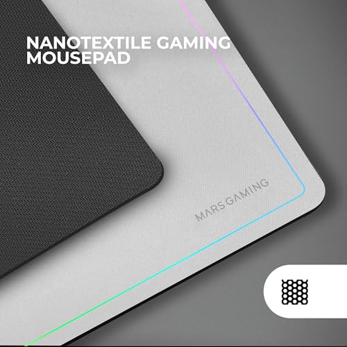 MCP124PRO, Combo Gaming 4in1, Tastiera RGB H-Mech con Poggiapolsi, Mouse RGB 3200DPI e Switches HUANO, Cuffie FRGB, Tappetino Nanotessile 36x26cm, Multipiattaforma, Francese, Bianco - Tastiera gaming - Immagine 4