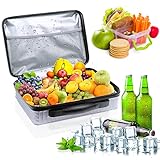💎【Léger et pratique】Le panier pique-nique 2 personnes est idéal pour faire une excursion d'une journée avec de petits bagages.Le matériau du sac réfrigérant portable est résistant aux taches et durable. Cela rend le panier à provisions facile à nettoyer et favorise une longue durée de vie.