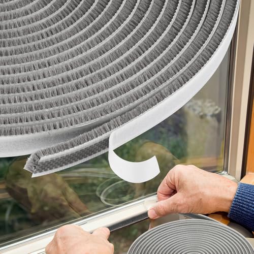 33 Ft Weather Stripping Door Seal, Self-Adhesive Door Insulation Strip
