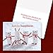 Canopy Street Marshmallow Snowmen Holiday Card Pack / 25 Seasonal Greeting Cards Including Envelopes/Whimsical Winter Happiness Food Design And Joyful Wishes Note