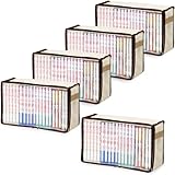 アストロ コミック収納ケース 5個組 ライトベージュ ホコリなどの汚れから守る 本 漫画 マンガ コミック 単行本 収納 ケース ボックス 不織布 透明窓 609-02