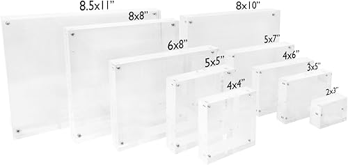 Miniatura 5 de Isaac Jacobs Marco magnético acrílico súper grueso, 5 x 7 pulgadas