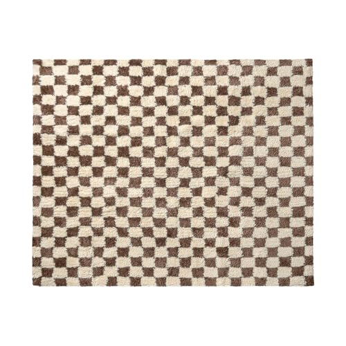 BRID �����b�R �`�F�b�J�[ ���O Morocco CHECKER RUG 200×200cm 001463 (�u���E��)