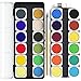 ARTEZA Watercolor Paint Set for Kids, 25 Water Colors, Watercolor Set Includes Paint Brush, Watercolor Supplies for Kids