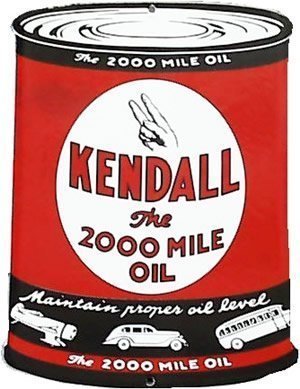 Kendall huile moteur plaque déco rétro pour bureau et salon