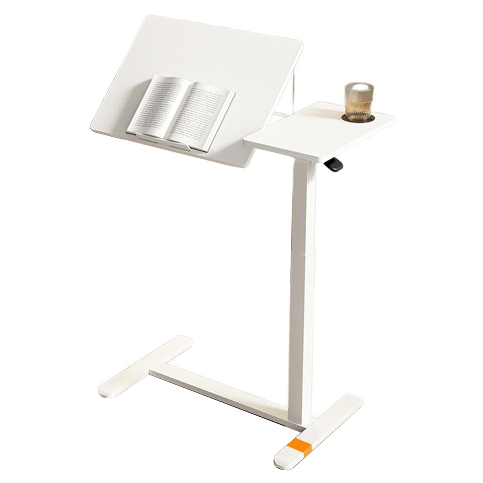 Table de lit à roulettes réglable en hauteur | Bout de canapé en C polyvalent
