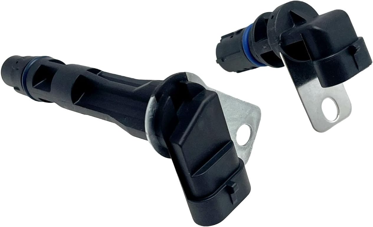 Crankshaft Crank and Camshaft Position Sensor PC278T+PC273T Compatible with Avalanche Express Silverado Suburban 1500 2500 3500 SSR Tahoe Trailblazer Envoy XL Savana Sierra Yukon 1500 2500 3500