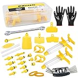 FSHIHINE Fahrrad Bremsen Entlüftungsset Universal Hydraulische Scheibenbremse Mineralöl Reparatur Werkzeugsatz für Shimano, Magura, TEKTRO, SRAM-Serie, Bengal, Echo, AVID, für Mountainbike und Rennrad