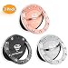 [3 Pack] Cell Phone Ring Holder Gilrs/Women, Cute Bling Diamond 360° Rotation Finger Ring Grip Stand for iPhone Xs Max Xr X 8 7 Plus, Samsung Galaxy Note 9 S9 S8 Plus - Rose Gold + Black + Silver