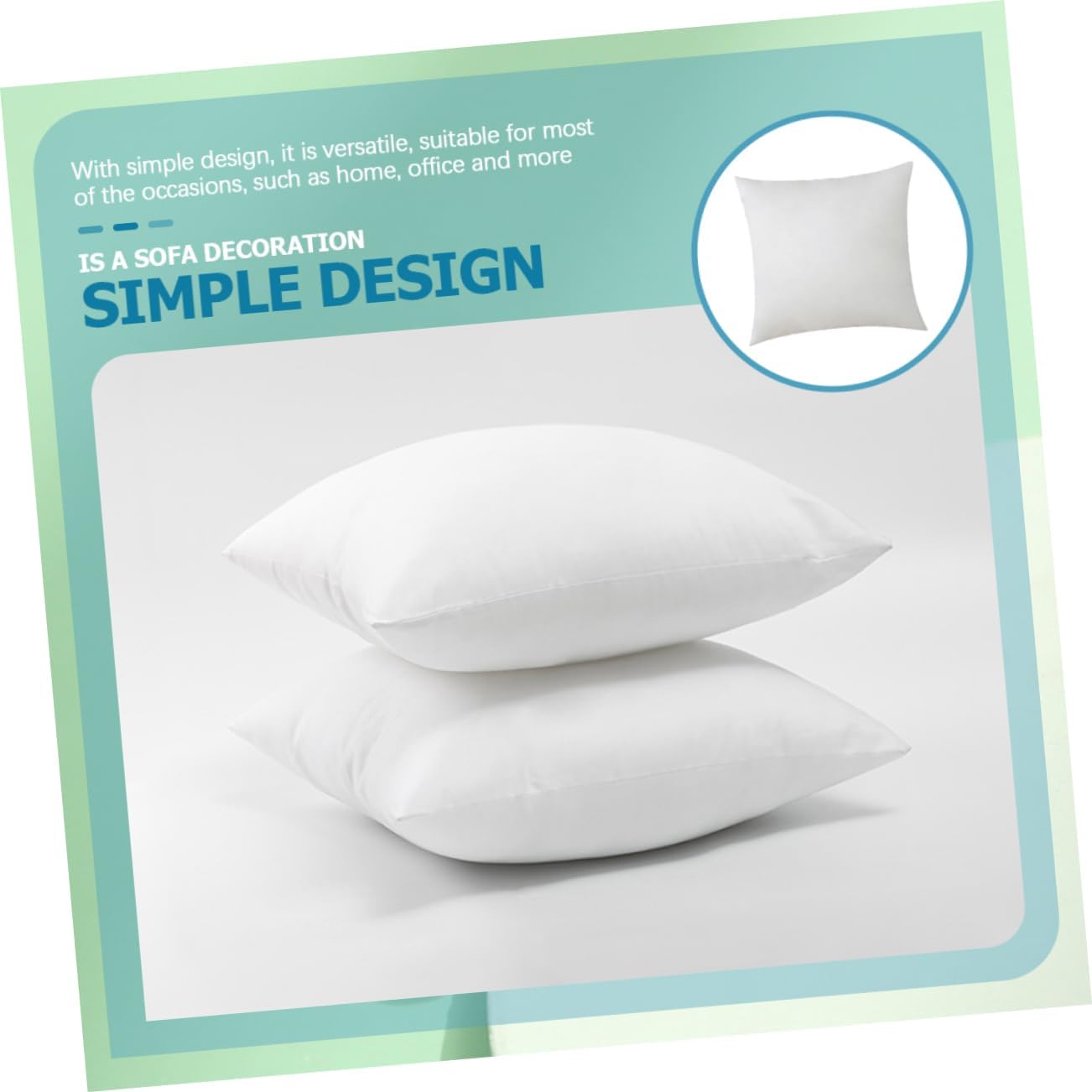 Cabilock 2pcs Pillow Inserts Fluffy Boho Geometric Throw Pillow Fillers Outdoor Cushion Inserts Core