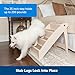 PetSafe CozyUp Folding Dog Stairs, Portable Indoor/Outdoor Pet Steps for Bed, Couch & Car, Tan, 25 Inch