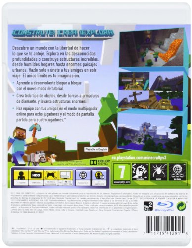 Minecraft PS3 Sony jeu aventure construction pas cher sur console salon