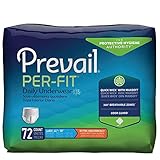 Prevail Per-Fit Extra Absorbency Incontinence Underwear, Large, 18-Count (Pack of 4)
