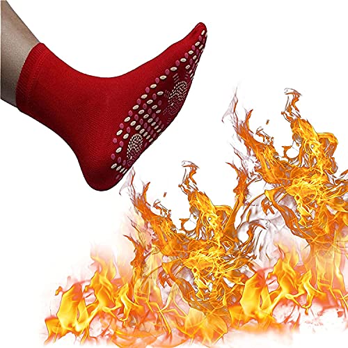 DaYee Calcetines de senderismo para hombres y mujeres, calcetines de calentamiento automático, transpirables para masaje de invierno, calentadores de pies, calcetines térmicos con aislamiento térmico