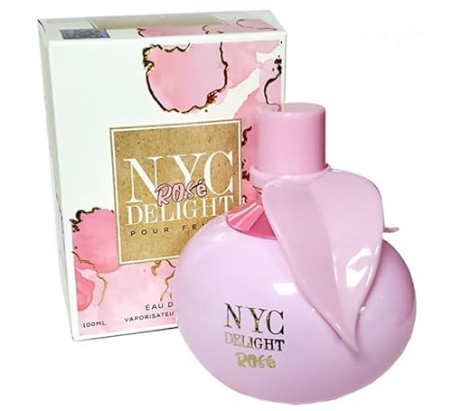 NYC' pour femme DELIGHT ROSE -women's Parfum spray 3.4oz