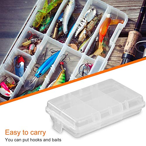 Estojo de pesca multifuncion com ganchos de peixe limpos, organizador de armazenamento de equipament