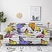 Sofabezug Türkisfarbener Smiley Sofa überzug Stretch Sofaüberwurf Elasthan Universal Couch überzug Moderne Anti-Haar Sofa Cover Einstellbar überwurf Sofa Antirutsch Sofaschoner 1 Sitzer