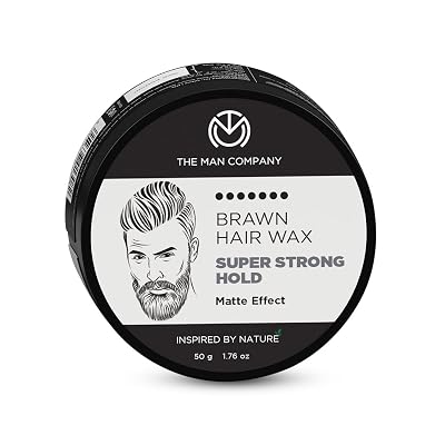 The Man Company Brawn Extra Stronghold Hair Wax for Men | Stylish Pomade Matte Finish | Hair Volumizer | Non - Sticky - 