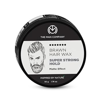 The Man Company Hair Styling Wax Cream with Almond Oil & Argan Oil 1.7oz | For Extra Strong Hold and Matte Effect All Day - Paraben & Silicon Free