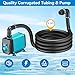 POPOSOAP Pond Waterfall Spillway with Pump Kit, 304 Stainless Steel Waterfall with Filtration & 660GPH Pond Pump & 9.8FT Tubing Outdoor Fountain Kit for Garden,Backyard Decor,13.4