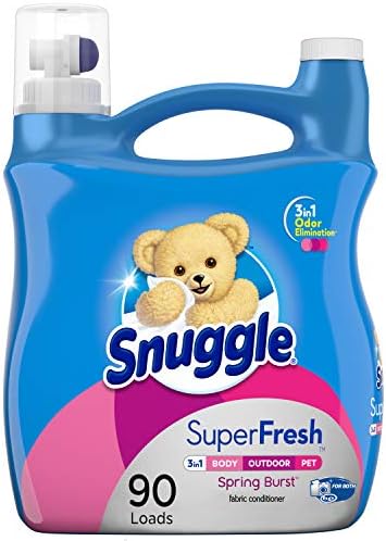 Snuggle Plus Super Fresh Liquid Spring Burst Fabric Softener, 95 Fluid Ounce