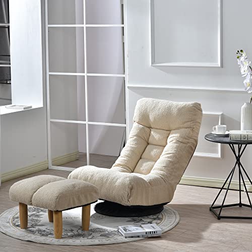 Sillón Ajustable Caqui de Suede Plegable miniatura 6