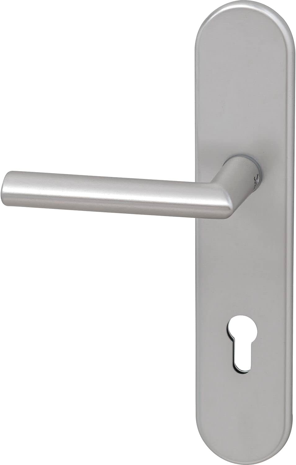 118386 Silver 7552 Johannes Door Handle and Door Knob ÖNORM Anodised Aluminium