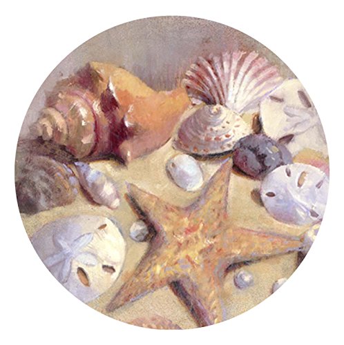Thirstystone Stoneware Coaster Set, Sea Shells