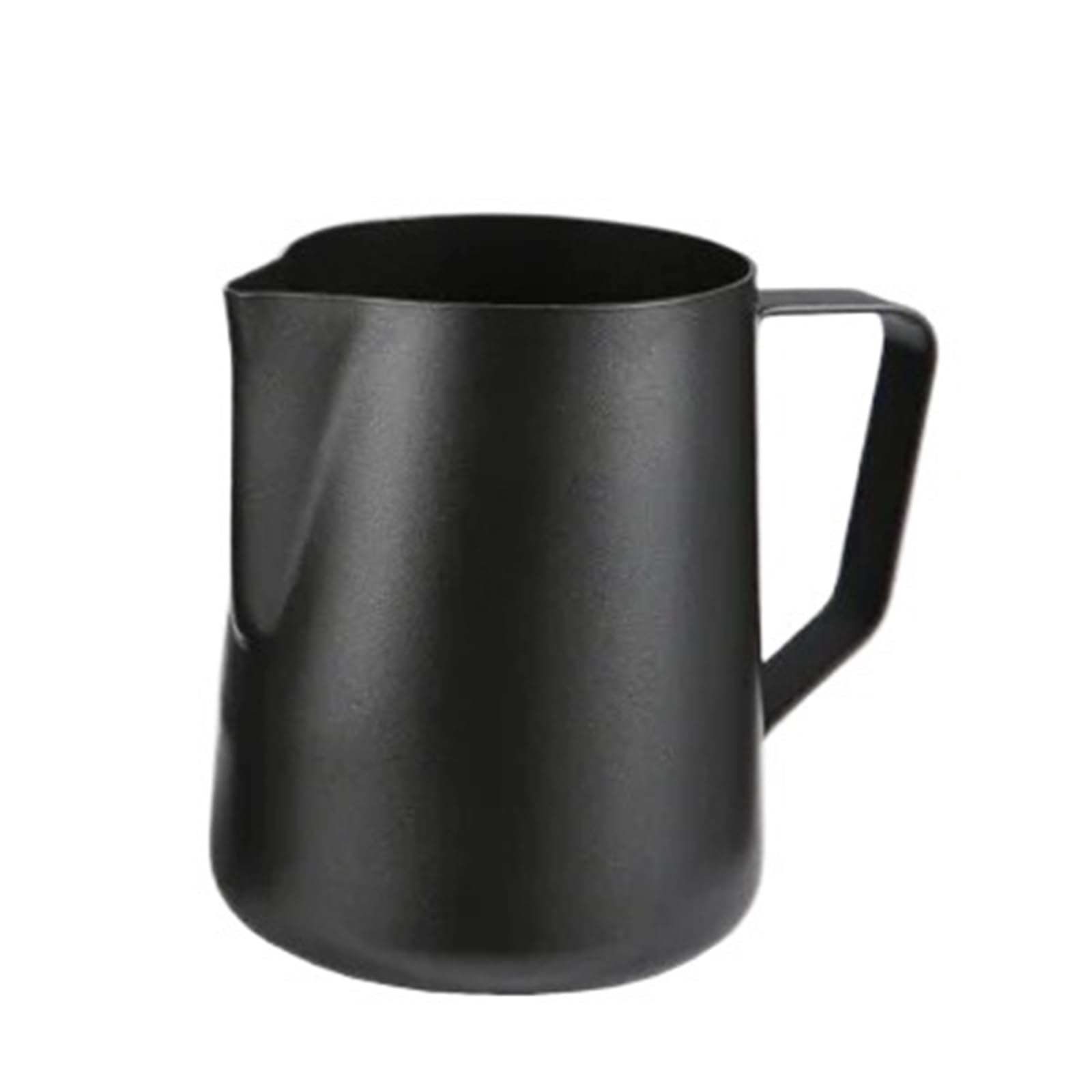 Bricco per Latte in Acciaio Inox Brocca for schiuma di latte in acciaio inossidabile con rivestimento antiaderente for crema for cappuccino artigianale for caffè barista(600ml)