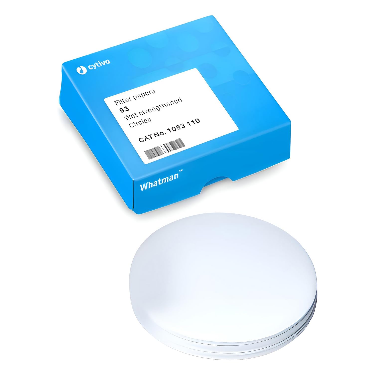 GE Bio-Sciences 1093-111 Cellulose Paper Filter, Circles, Wet Strengthened, Grade 93, 110mm Diameter, Pack of 1000
