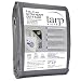 Kotap TUH-0608 Finished Size Ultra Heavy-Duty 8 oz/16-mil Poly Tarp, 6' x 8', Reversible Silver/White